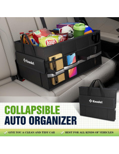 Organizador de Maletero K KNODEL Pequeño Negro 40L Plegable 2