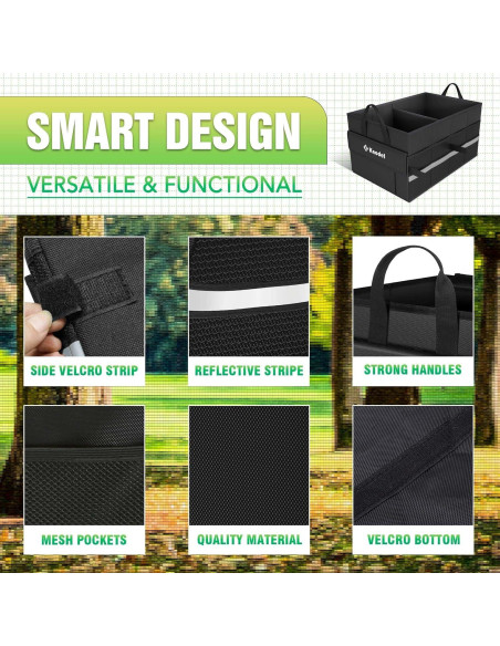 Organizador de Maletero K KNODEL Pequeño Negro 40L Plegable