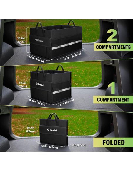 Organizador de Maletero K KNODEL Pequeño Negro 40L Plegable