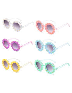 Gafas de sol redondas WZWLKJ para niñas UV400 - 6 colores