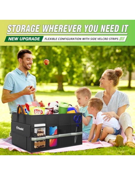 Organizador de Maletero K KNODEL Pequeño Negro 40L Plegable