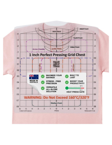 Guía de Prensado para Camisetas MTT PL - Alineación Precisa
