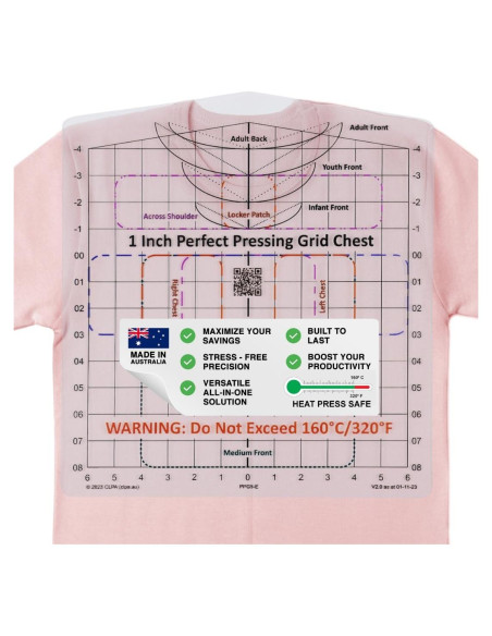 Guía de Prensado para Camisetas MTT PL - Alineación Precisa