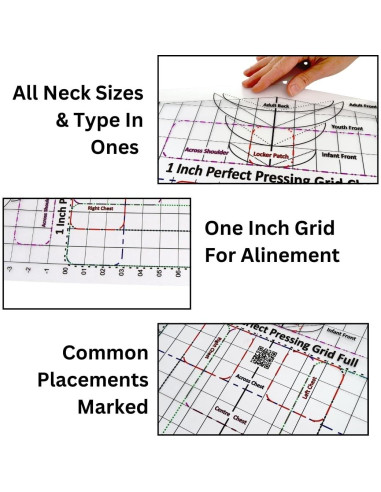 Guía de Prensado para Camisetas MTT PL - Alineación Precisa