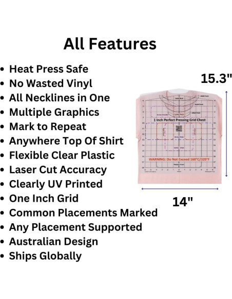 Guía de Prensado para Camisetas MTT PL - Alineación Precisa