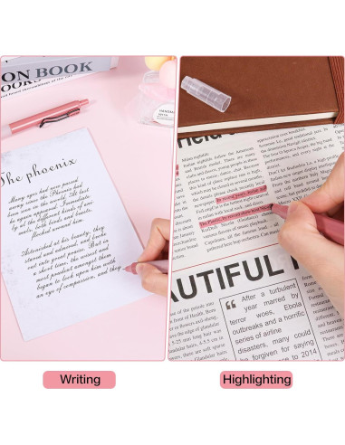 Juego de 12 bolígrafos de gel Tetragonal 0.5mm tinta negra