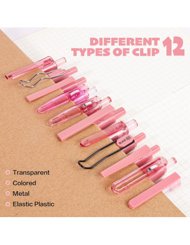 Juego de 12 bolígrafos de gel Tetragonal 0.5mm tinta negra