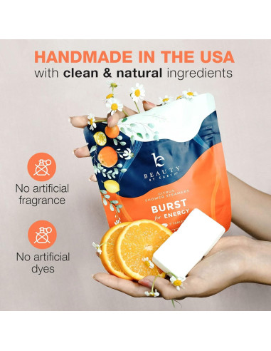 Bombas de Vapor para Ducha Beauty by Earth - Aromaterapia Cítricos