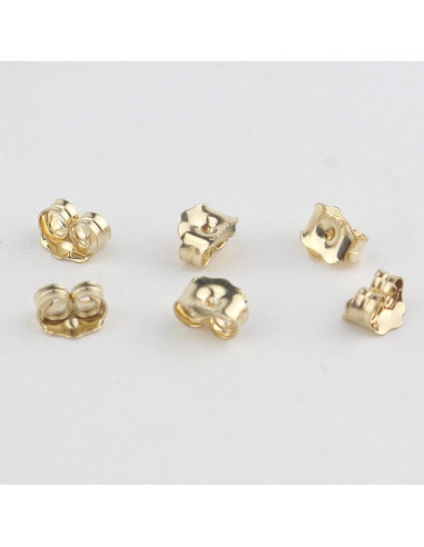 Respaldos de Pendientes 14K Orgrimmar - 3 Pares Dorados