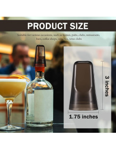 Cubiertas de Botellas de Licor Chengu 24 Piezas Silicona Negra 2