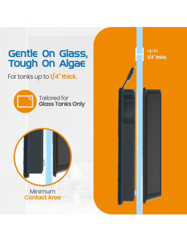 Limpiador Magnético Flipper 2-en-1 para Acuarios Nano