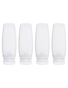 Set de 4 Botellas de Silicona para Viaje 100ml Craftend TSA