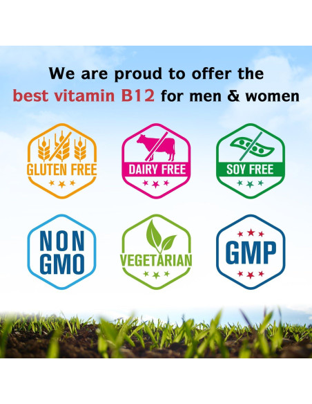 Vitamina B12 5000mcg Innate Vitality Sublingual Vegana 90 Tabletas