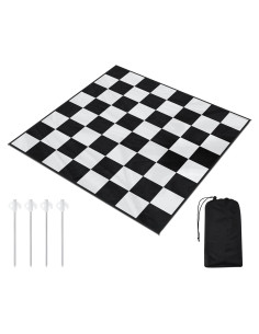 Alfombra de Ajedrez Gigante Yuxung 1.55x1.55m para Exterior