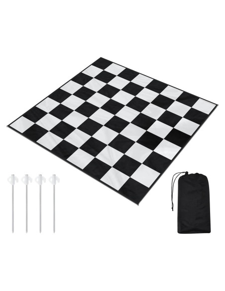 Alfombra de Ajedrez Gigante Yuxung 1.55x1.55m para Exterior
