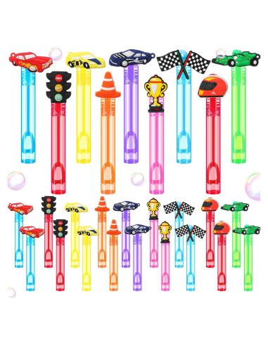 27 Mini Burbujas de Coches de Carreras Rotatingpals 11.5 cm