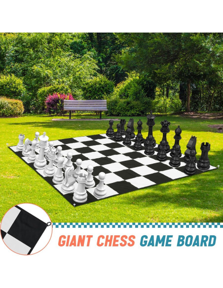 Alfombra de Ajedrez Gigante Yuxung 1.55x1.55m para Exterior