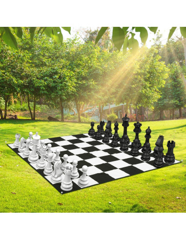 Alfombra de Ajedrez Gigante Yuxung 1.55x1.55m para Exterior