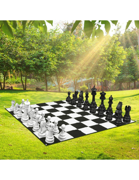 Alfombra de Ajedrez Gigante Yuxung 1.55x1.55m para Exterior