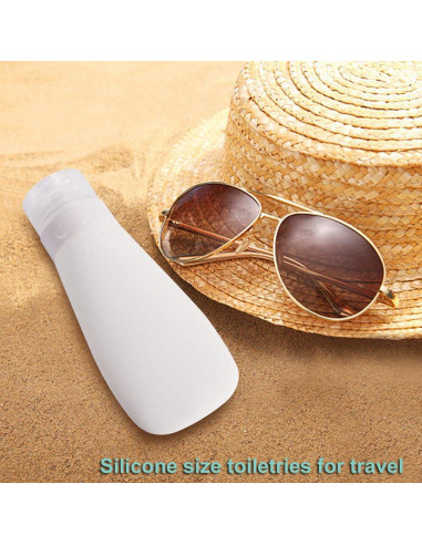 Botellas de Silicona Reutilizables 60ml Vonpri - A Prueba de Fugas