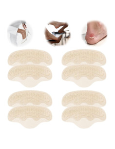 Almohadillas de Talón Lmyicuk 4D Cloud Mesh Beige - 4 Pares