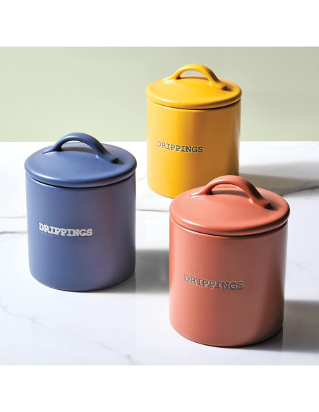 Tarro de Grasa de Tocino Ayesha Curry Cerámica 600ml Azul Ancla