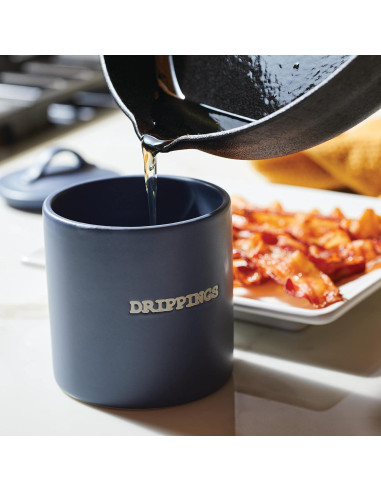 Tarro de Grasa de Tocino Ayesha Curry Cerámica 600ml Azul Ancla