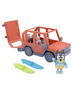 Vehículo Familiar Heeler 4WD Bluey con Figuras y Tablas de Surf