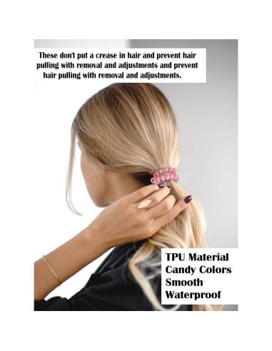 Tiras de Cabello DED Espirales 24 Pcs Color Caramelo Cristal