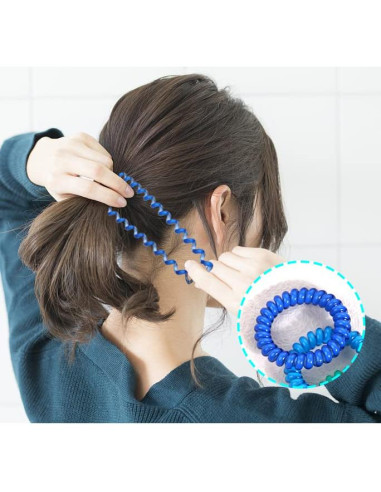 Tiras de Cabello DED Espirales 24 Pcs Color Caramelo Cristal