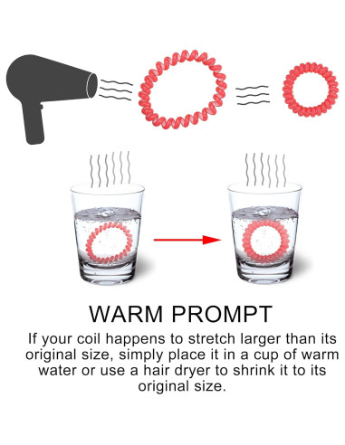 Tiras de Cabello DED Espirales 24 Pcs Color Caramelo Cristal