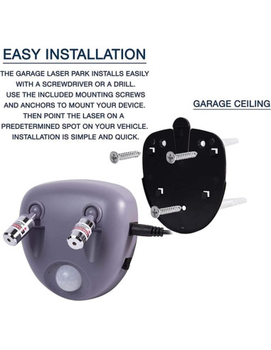 Guía de Estacionamiento Gigicloud con Luz Inductiva 360