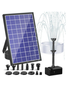 Bomba de Agua Solar POPOSOAP 8W con Batería 3000mAh