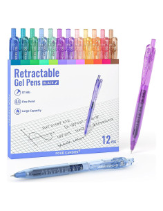 Bolígrafos de Gel Cuatro Dulces 12 Pack Tinta Negra 0.5mm