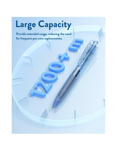 Bolígrafos de Gel Cuatro Dulces 12 Pack Tinta Negra 0.5mm