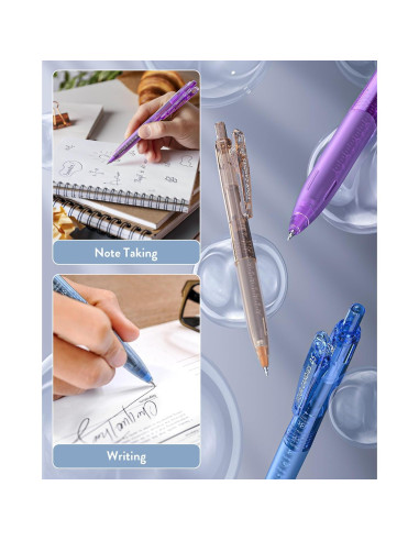 Bolígrafos de Gel Cuatro Dulces 12 Pack Tinta Negra 0.5mm