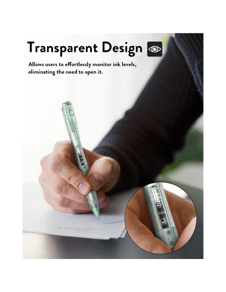 Bolígrafos de Gel Cuatro Dulces 12 Pack Tinta Negra 0.5mm