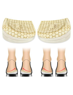 Plantillas Ajustables Antideslizantes Svowin para Supinación y Pronación - Beige, Talla S (W 4-7.5 / M 6-7)