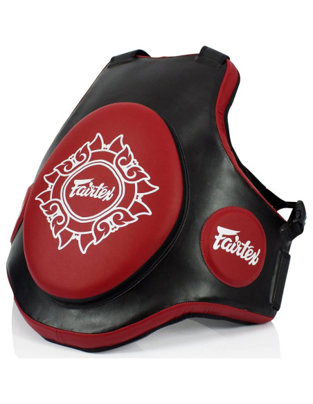 Chaleco Protector Fairtex TV2 para Muay Thai y MMA - Negro/Rojo