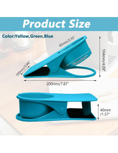 Soporte para Tazas Biaungdo Pack de 3 ABS Verde Azul Amarillo 2