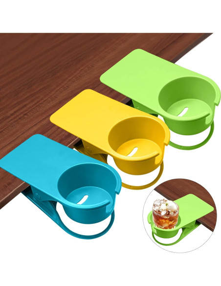 Soporte para Tazas Biaungdo Pack de 3 ABS Verde Azul Amarillo Soporte para Tazas Biaungdo Pack de 3 ABS Verde Azul Amarillo