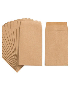 Paquete de 100 sobres autoadhesivos Homtable para monedas y semillas