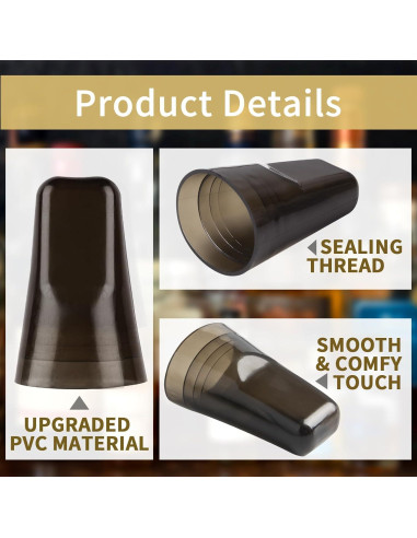 25 Cubiertas de Vertedor SuproBarware - Tapas de Botellas Negros