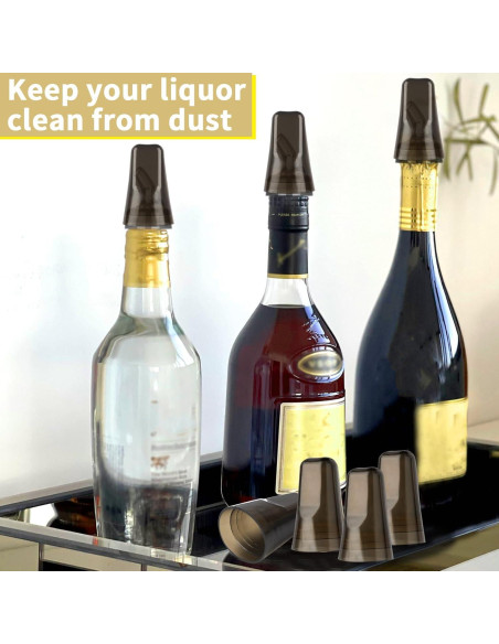 25 Cubiertas de Vertedor SuproBarware - Tapas de Botellas Negros