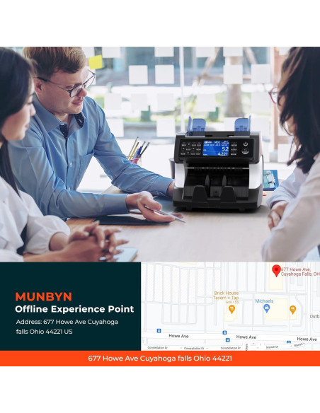 Contadora de Dinero MUNBYN IMC01 Grado Bancario Mixta