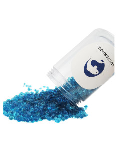 Perlas de vidrio decorativas Lustering 3-6mm Azul Marino 454g