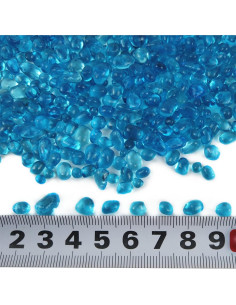 Perlas de vidrio decorativas Lustering 3-6mm Azul Marino 454g 2