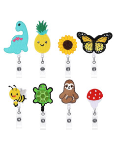 8 Ruedas de Insignia Retráctiles Zonon para Enfermeras