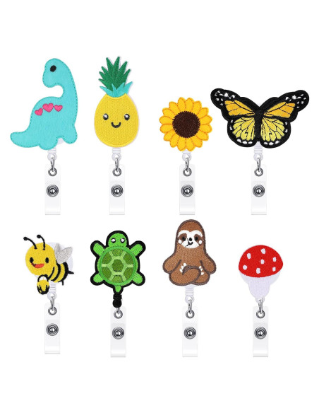 8 Ruedas de Insignia Retráctiles Zonon para Enfermeras