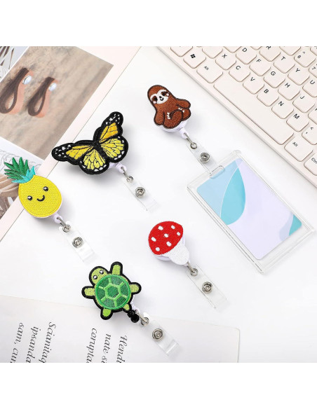 8 Ruedas de Insignia Retráctiles Zonon para Enfermeras